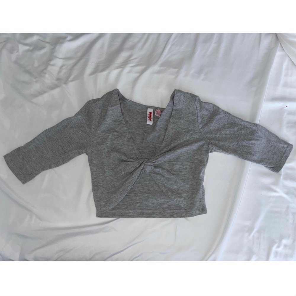 Grey Crop top